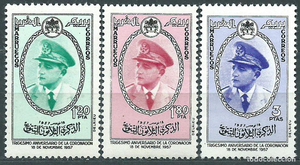 Stamps: Marruecos Zona Norte 1957 Edifil 27/29 * Mh
