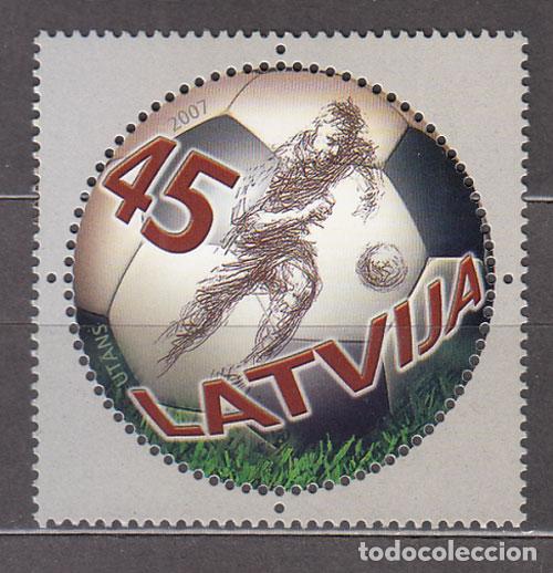 Francobolli: Letonia - Correo 2007 Yvert 686 ** Mnh Deportes f&uacute;tol