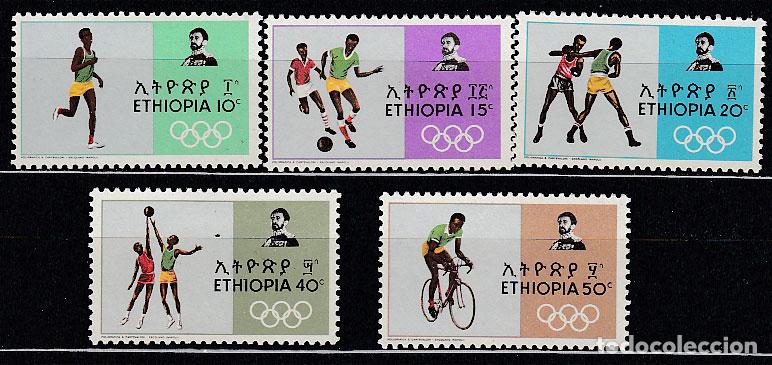 Stamps: Etiopia - Correo 1968 Yvert 515/9 * Mh Deportes