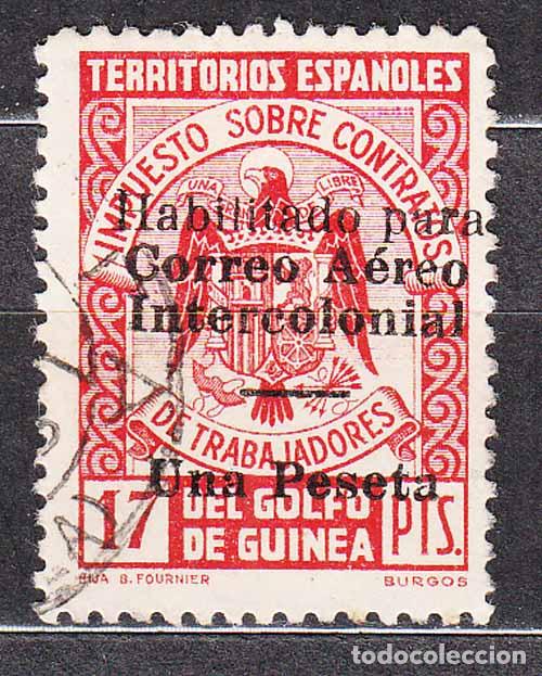 Stamps: Guinea Variedades 1939 Edifil 259Lhza usado