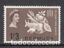 Stamps: Bermudas - Correo Yvert 180 ** Mnh Campa&ntilde;a contra el hambre