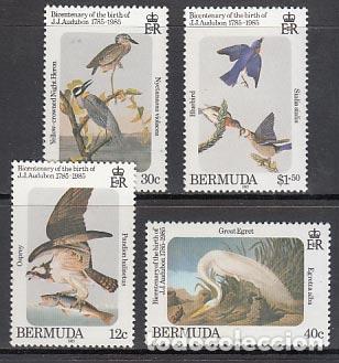 Stamps: Bermudas - Correo Yvert 455/8 ** Mnh Fauna aves