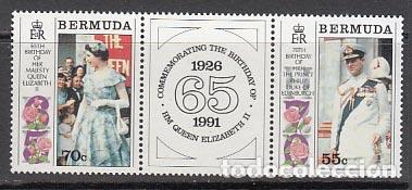 Stamps: Bermudas - Correo Yvert 604/5 ** Mnh Isabel II