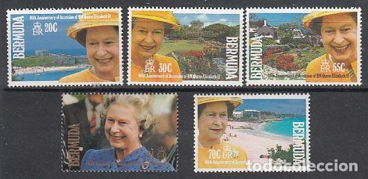 Stamps: Bermudas - Correo Yvert 610/4 ** Mnh Isabel II