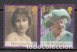Stamps: Bermudas - Correo Yvert 834/5 ** Mnh Reina madre