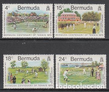 Stamps: Bermudas - Correo Yvert 292/5 ** Mnh Deportes tenis