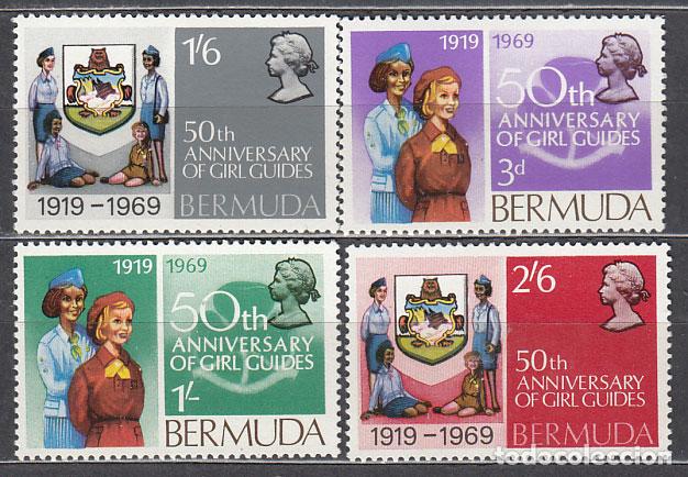 Stamps: Bermudas - Correo Yvert 218/21 * Mh Scoutismo