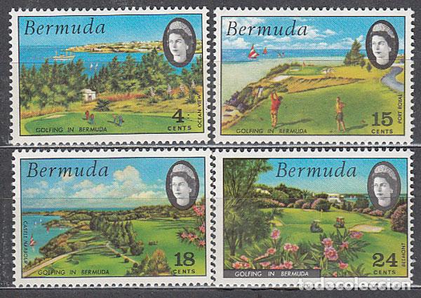 Stamps: Bermudas - Correo Yvert 272/5 * Mh Deportes golf