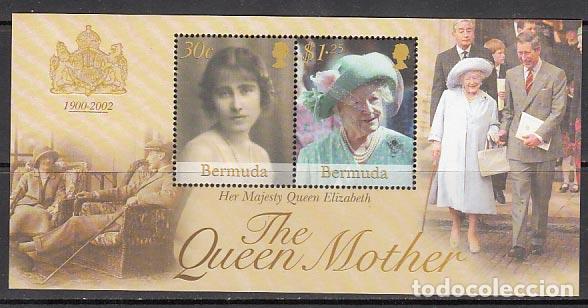 Stamps: Bermudas - Hojas Yvert 12 ** Mnh Reina madre