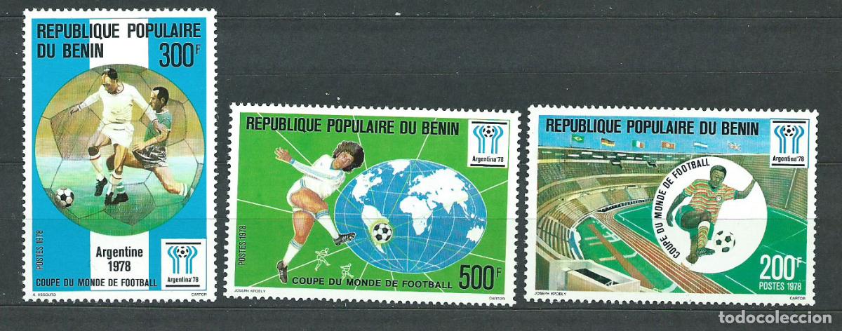 Stamps: Benin - Correo Yvert 419/21 ** Mnh Deportes f&uacute;tbol