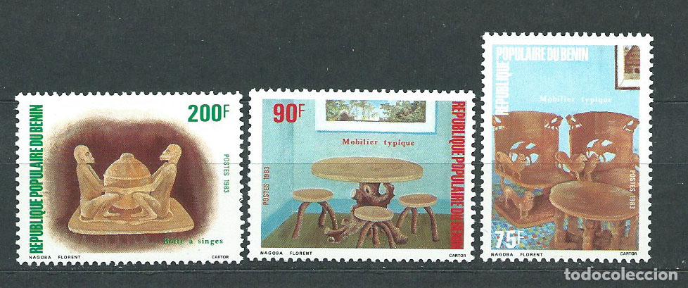 Stamps: Benin - Correo Yvert 567/9 ** Mnh Artesan&iacute;a