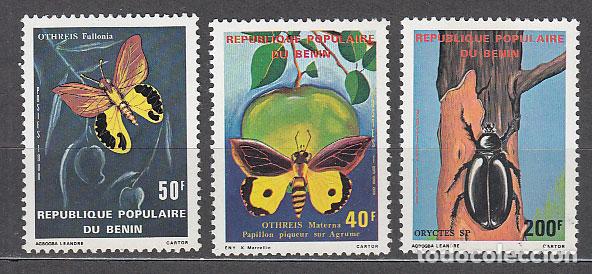 Stamps: Benin - Correo Yvert 505/7 ** Mnh Fauna insectos