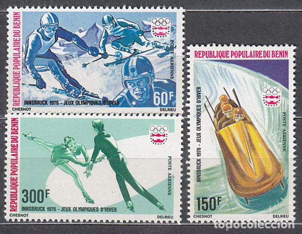 Stamps: Benin - Aereo Yvert 248/50 * Mh Olimpiadas de Innsbruck