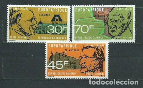 Briefmarken: Dahomey - Aereo Yvert 78/80 ** Mnh Personajes