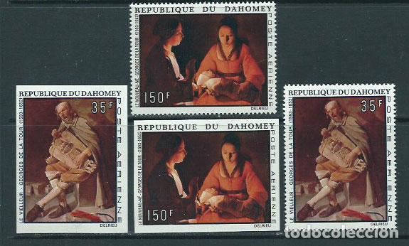 Briefmarken: Dahomey - Aereo Yvert 178/9 Dentada y sin dentar ** Mnh Pinturas