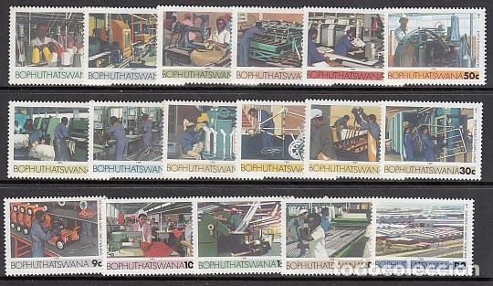 Briefmarken: Bophuthatswana - Correo Yvert 148/64 ** Mnh Industrias