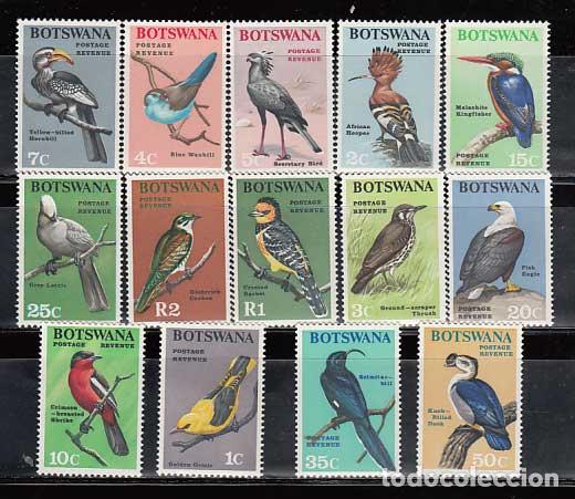 Briefmarken: Botswana - Correo Yvert 171/84 ** Mnh Fauna aves