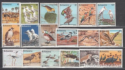 Briefmarken: Botswana - Correo Yvert 451/68 ** Mnh Fauna aves