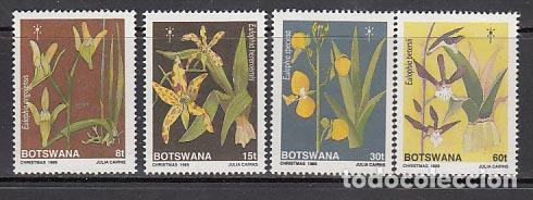 Briefmarken: Botswana - Correo Yvert 611/4 ** Mnh Navidad flores