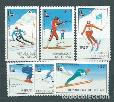 Stamps: Tchad - Correo Yvert 371/6 ** Mnh Olimpiadas de Lake Placid