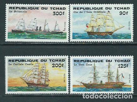 Stamps: Tchad - Correo Yvert 460/3 ** Mnh Barcos