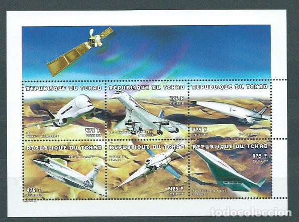 Stamps: Tchad - Correo Yvert 914/9 ** Mnh Aviones