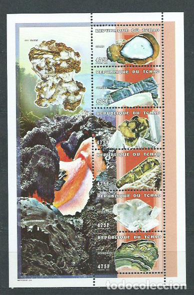 Selos: Tchad - Correo Yvert 995/1006 ** Mnh Minerales