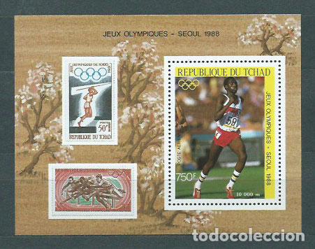 Selos: Tchad - Hojas Yvert 51 ** Mnh Olimpiadas de Seul