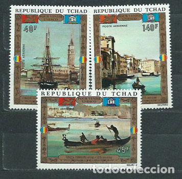 Selos: Tchad - Aereo Yvert 117/9 ** Mnh Pinturas