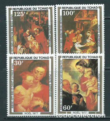 Selos: Tchad - Aereo Yvert 212/5 ** Mnh Navidad