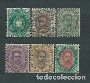 Selos: Italia - Correo 1889 Yvert 40/5 usado
