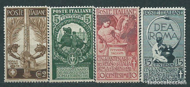 Selos: Italia - Correo 1911 Yvert 88/91 * Mh