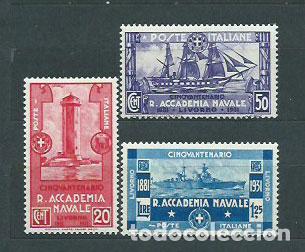 Selos: Italia - Correo 1931 Yvert 280/2 ** Mnh Barcos