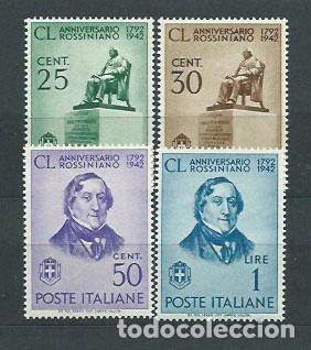 Selos: Italia - Correo 1942 Yvert 447/50 ** Mnh Personajes