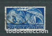 Selos: Italia - Correo 1949 Yvert 538 usado UPU