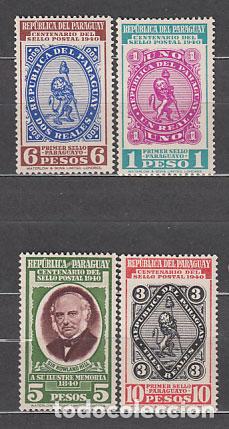 Selos: Paraguay - Correo 1940 Yvert 398/401 * Mh Centenario del Sello