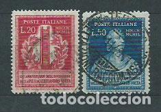 Selos: Italia - Correo 1949 Yvert 549/50 usado
