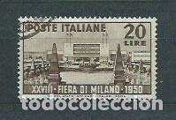 Selos: Italia - Correo 1950 Yvert 554 usado