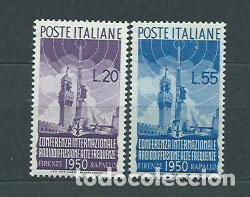 Selos: Italia - Correo 1950 Yvert 561/2 ** Mnh