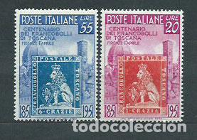 Selos: Italia - Correo 1951Yvert 591/2 ** Mnh