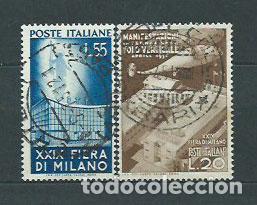 Selos: Italia - Correo 1951 Yvert 595/6 usado