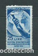 Selos: Italia - Correo 1952 Yvert 629 * Mnh