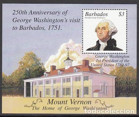 Selos: Barbados - Hojas Yvert 43 ** Mnh George Washingston