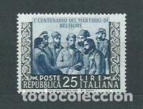 Selos: Italia - Correo 1952 Yvert 643 * Mh