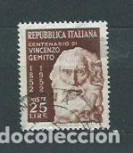 Selos: Italia - Correo 1952 Yvert 641 usado Personaje