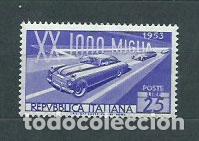 Selos: Italia - Correo 1953 Yvert 645 * Mh Coche