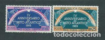 Selos: Italia - Correo 1953 Yvert 660/1 ** Mnh