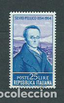 Stamps: Italia - Correo 1955 Yvert 690 * Mh Personaje