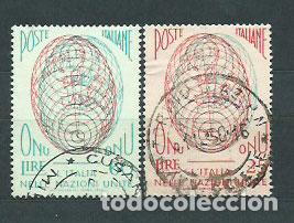 Stamps: Italia - Correo 1957 Yvert 734/5 usado