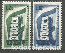 Stamps: Italia - Correo 1957 Yvert 744/5 * Mh Europa